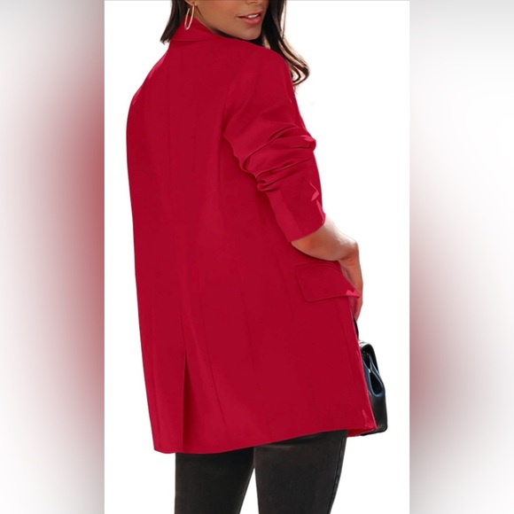 KIRUNDO Womens Blazer Long Sleeve Button With Pockets - Picture 5 of 7